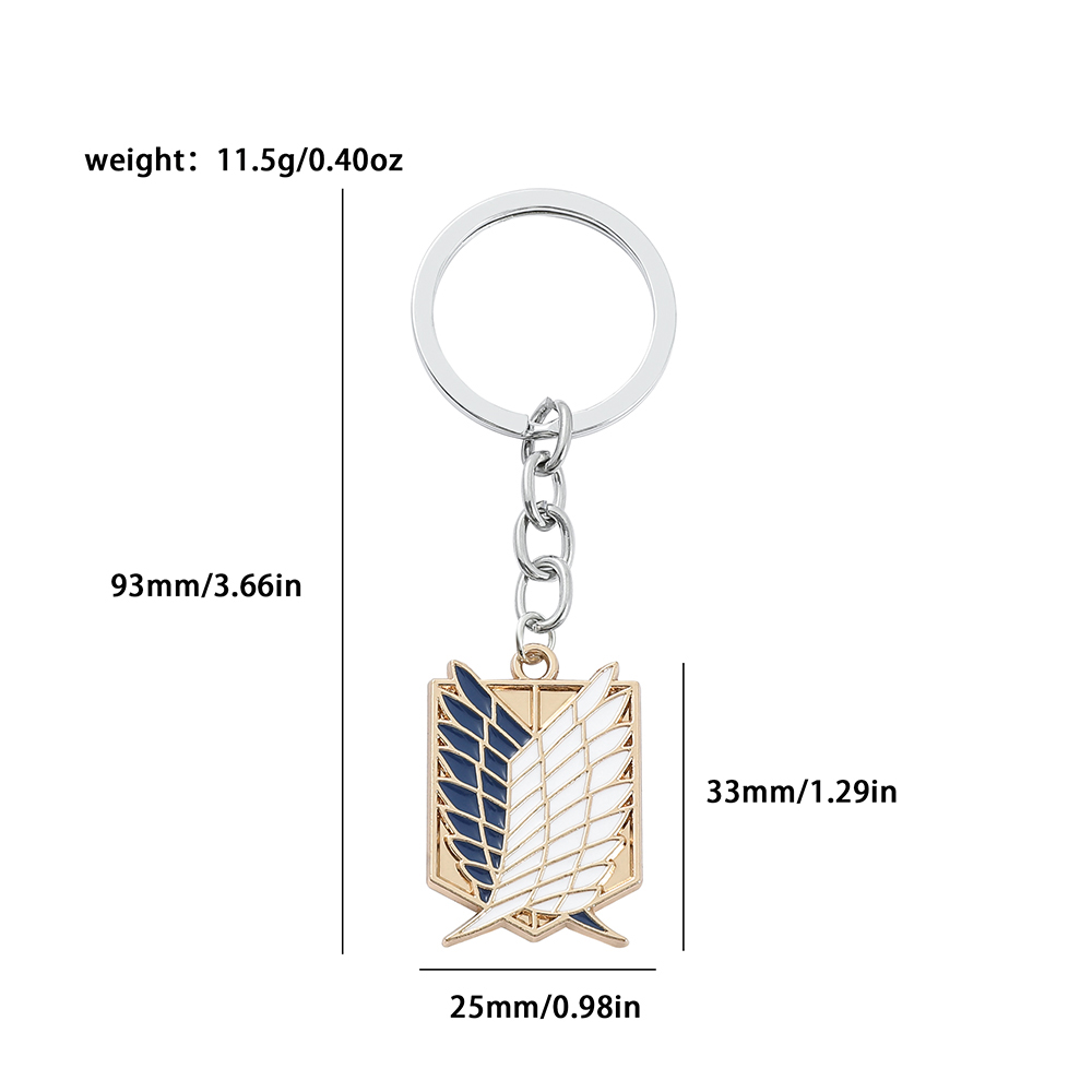 Anime Attack on Titan Enamel B - Men Keychain Accessories avis et prix