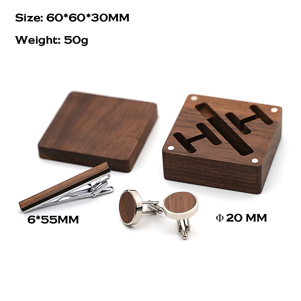 Custom Engraved Wooden Groom A - Cufflink Box Set avis et prix