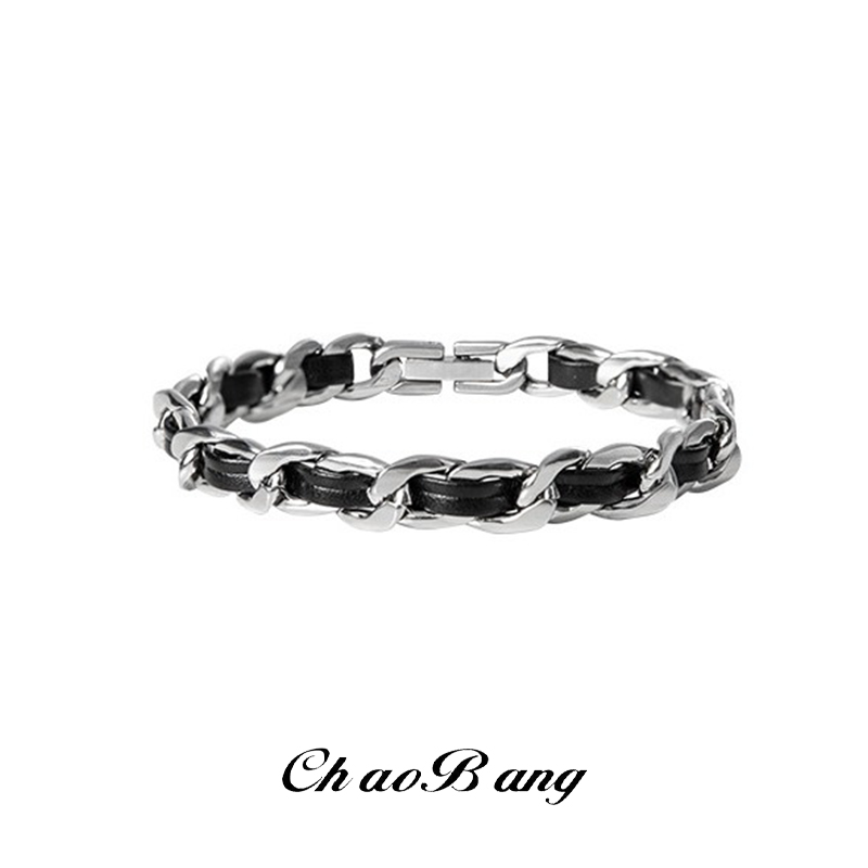 Trendy Titanium Steel Leather  - Men'S Accessories High End avis et prix