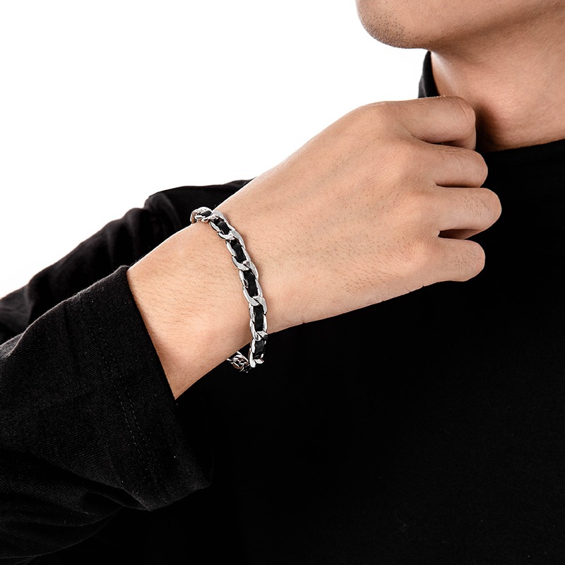 Trendy Titanium Steel Leather  - Men'S Accessories High End avis et prix