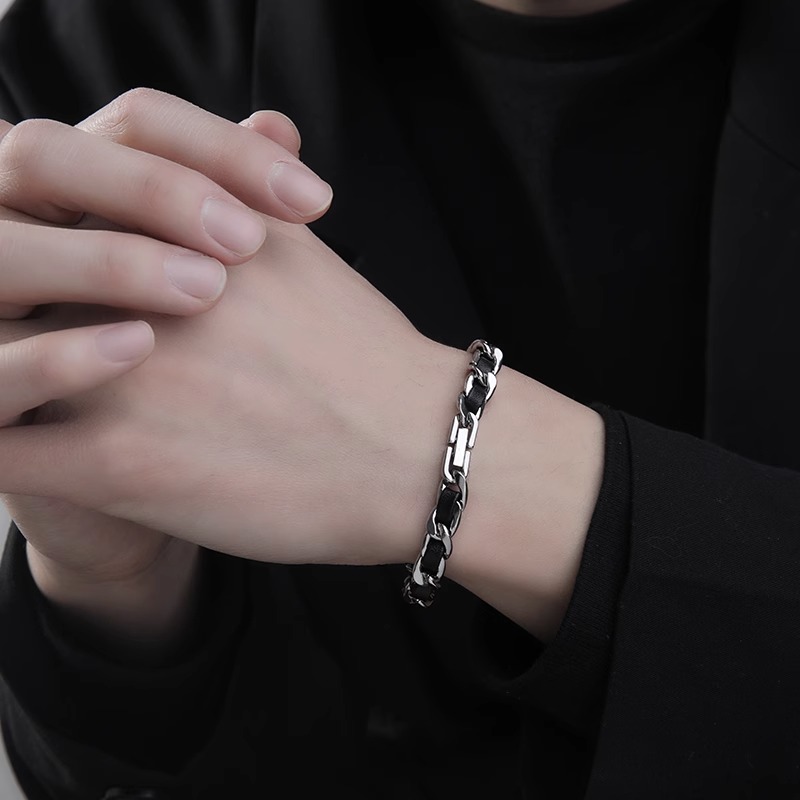 Trendy Titanium Steel Leather  - Men'S Accessories High End avis et prix