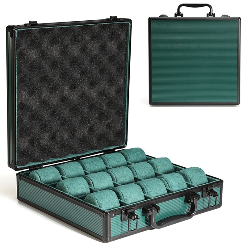 Aluminum Green Watch Box Mens  - Men'S Accessories Tray avis et prix