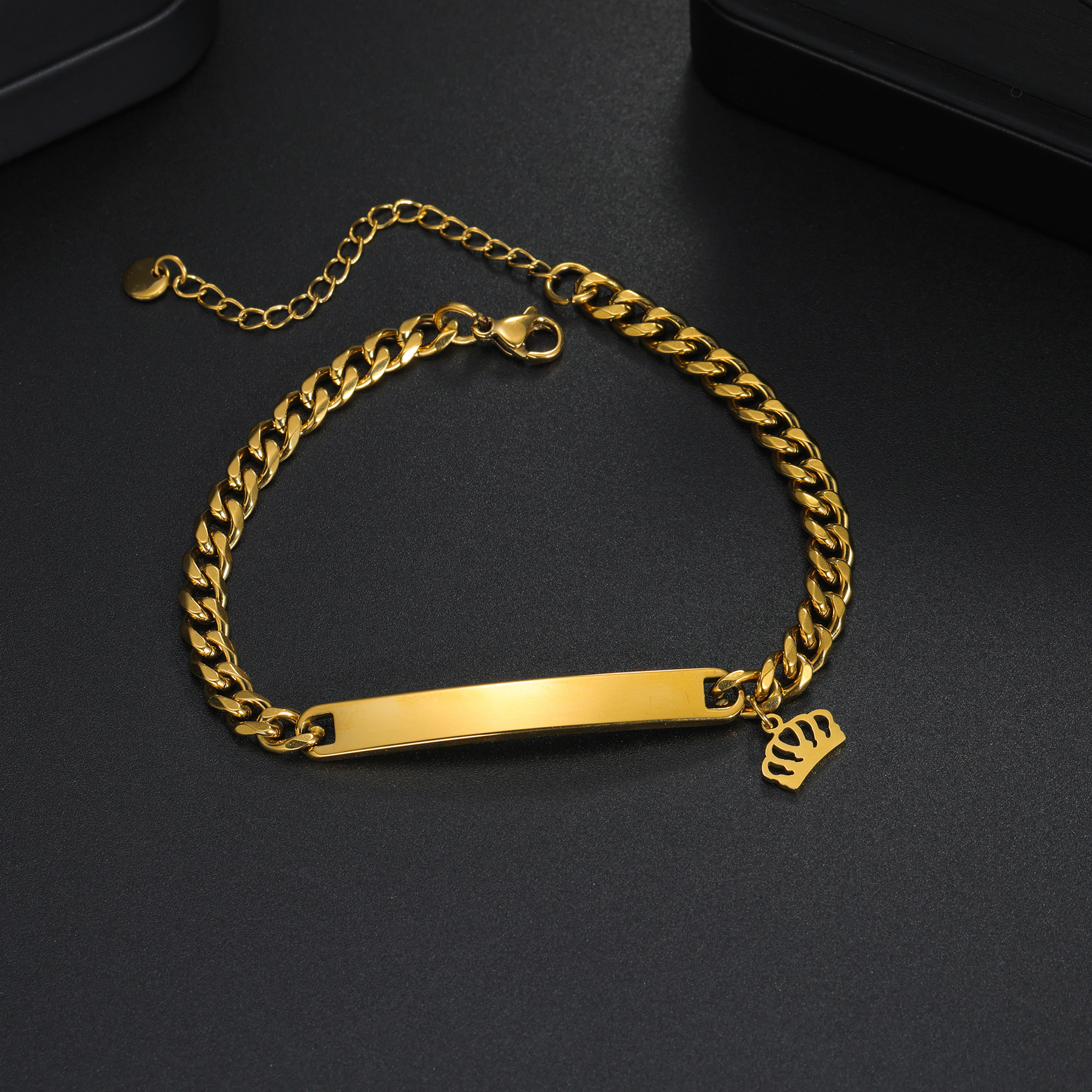 Customized Name Necklace Brace - Men Accessories Bracelet avis et prix