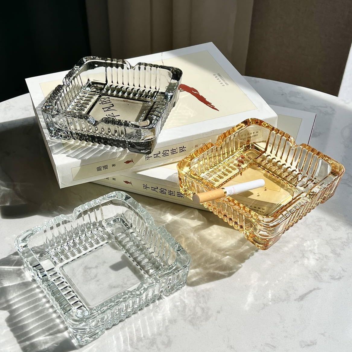 Transparent Glass Ashtray Ciga - Men'S Accessories Tray avis et prix