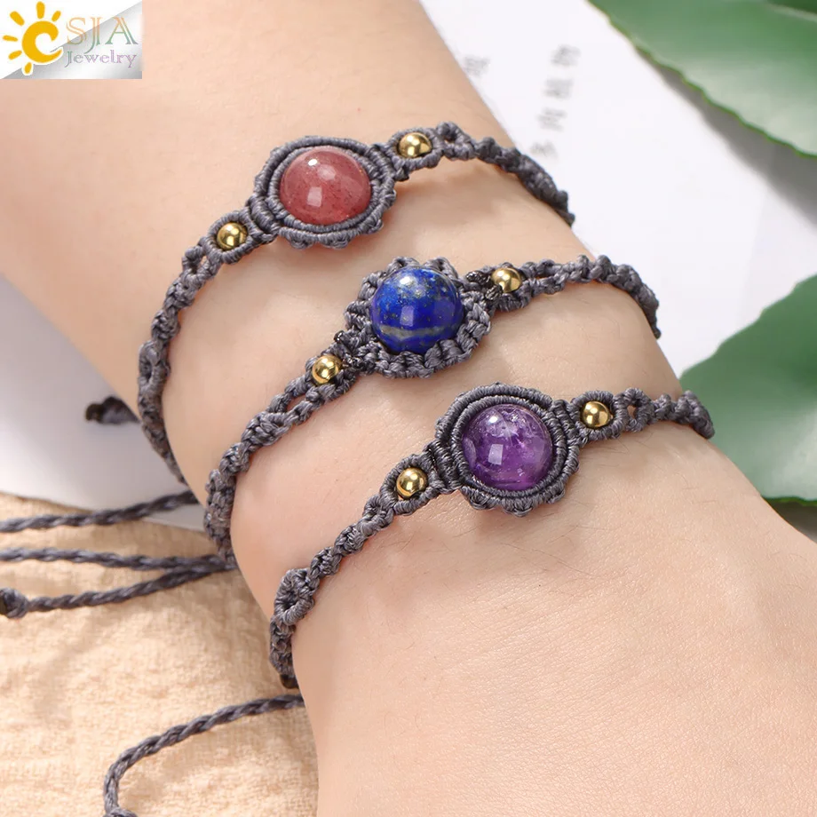 Handmade Rope Braided Macrame  - Bead Bracelet Men avis et prix