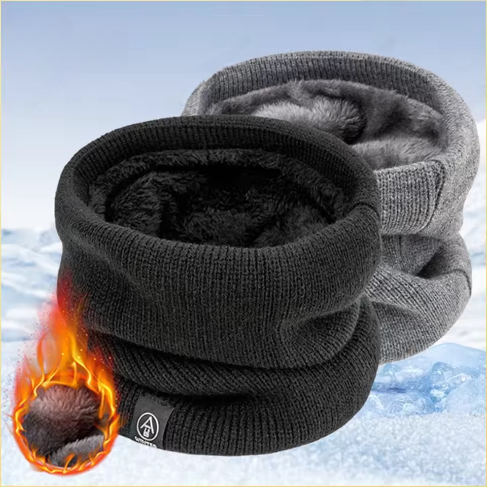 Winter Neck Warmer Scarf Fleec - Men Accessories Ring avis et prix