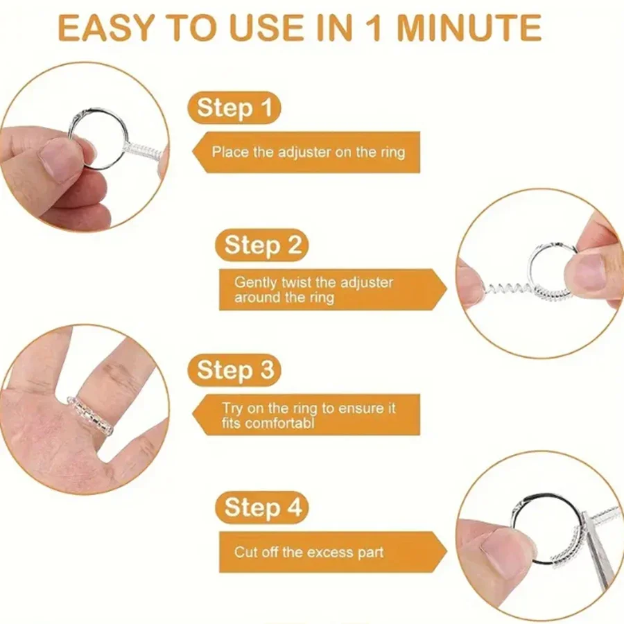 4/8pcs-Ring Size Adjuster-Invi - Men Accessories Ring avis et prix
