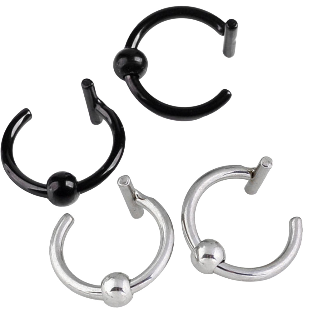 4Pcs Stainless Steel Nose Ring - Men Accessories Ring avis et prix