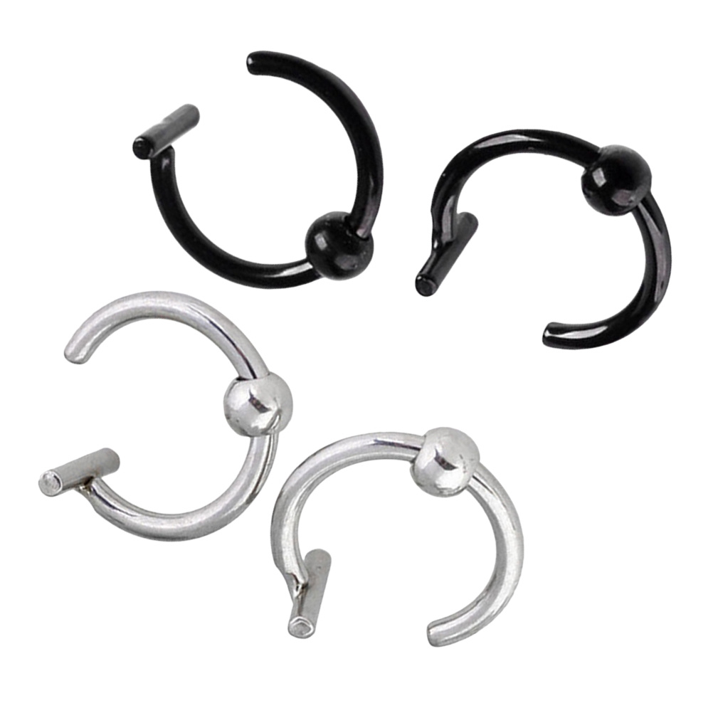 4Pcs Stainless Steel Nose Ring - Men Accessories Ring avis et prix