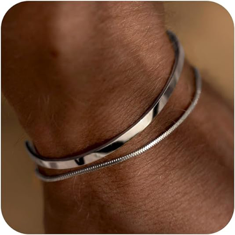 Stackable Bracelets for Men, 9 - Cufflink Box Set avis et prix