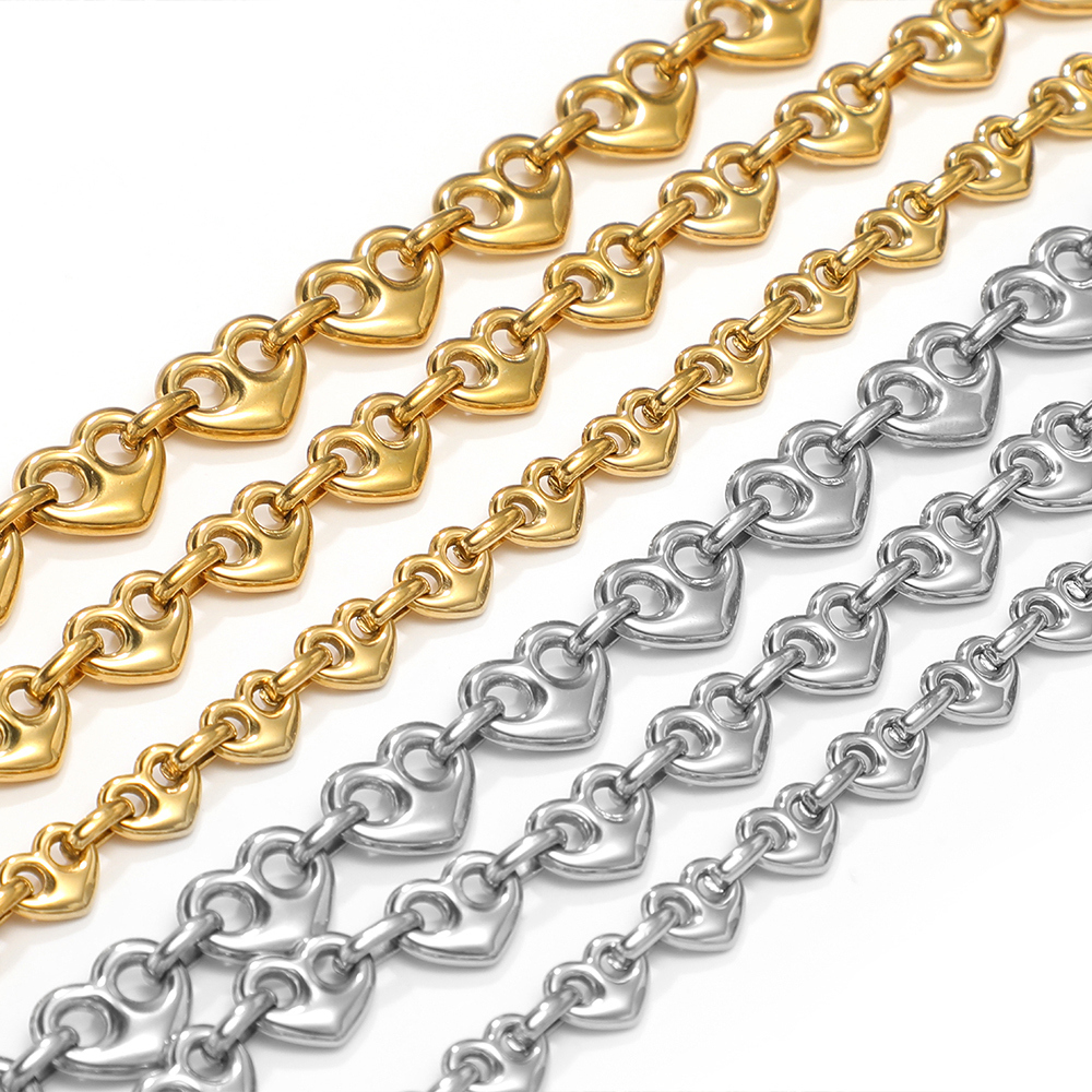 1 Meter Stainless Steel Heart  - Men Accessories Bracelet avis et prix