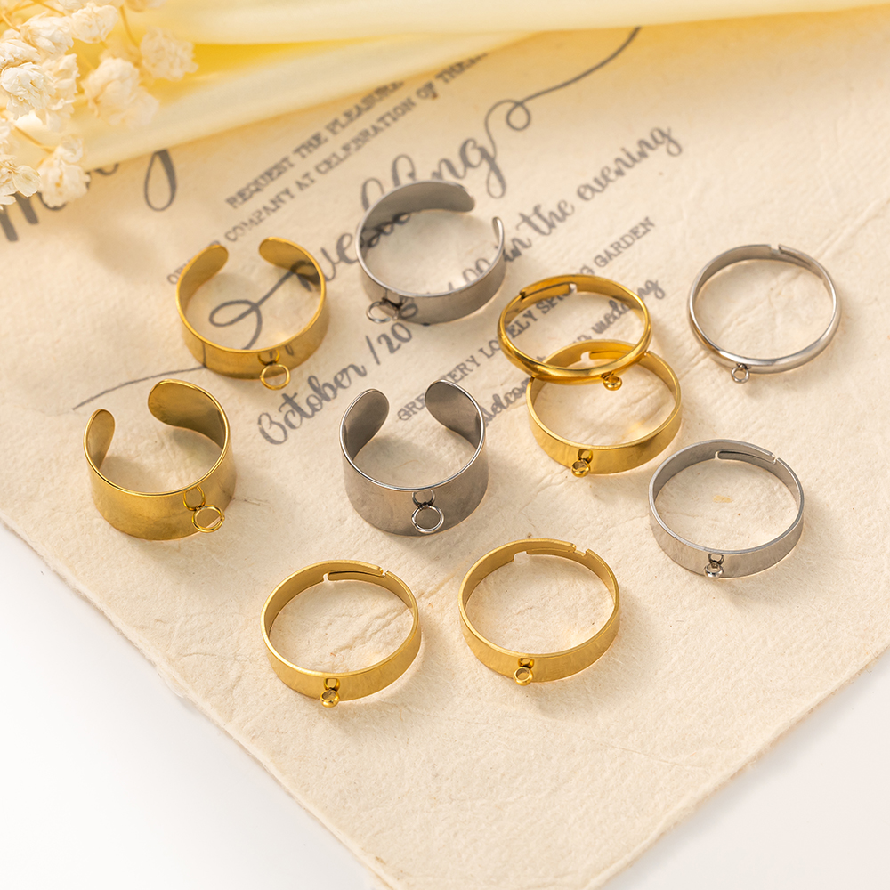5pcs/Lot Stainless Steel Gold  - Men Accessories Ring avis et prix