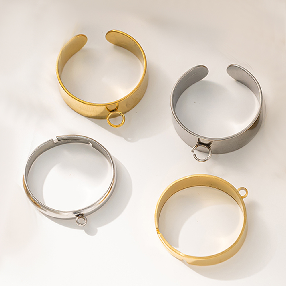5pcs/Lot Stainless Steel Gold  - Men Accessories Ring avis et prix