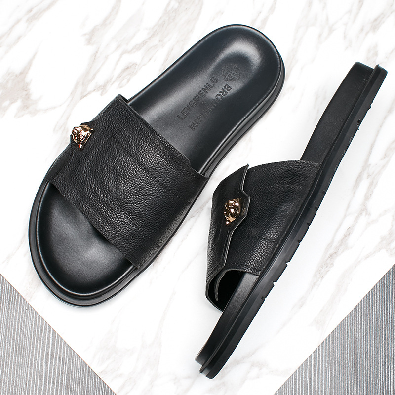 2025 New Genuine Leather Slipp - Men'S Accessories Leather avis et prix
