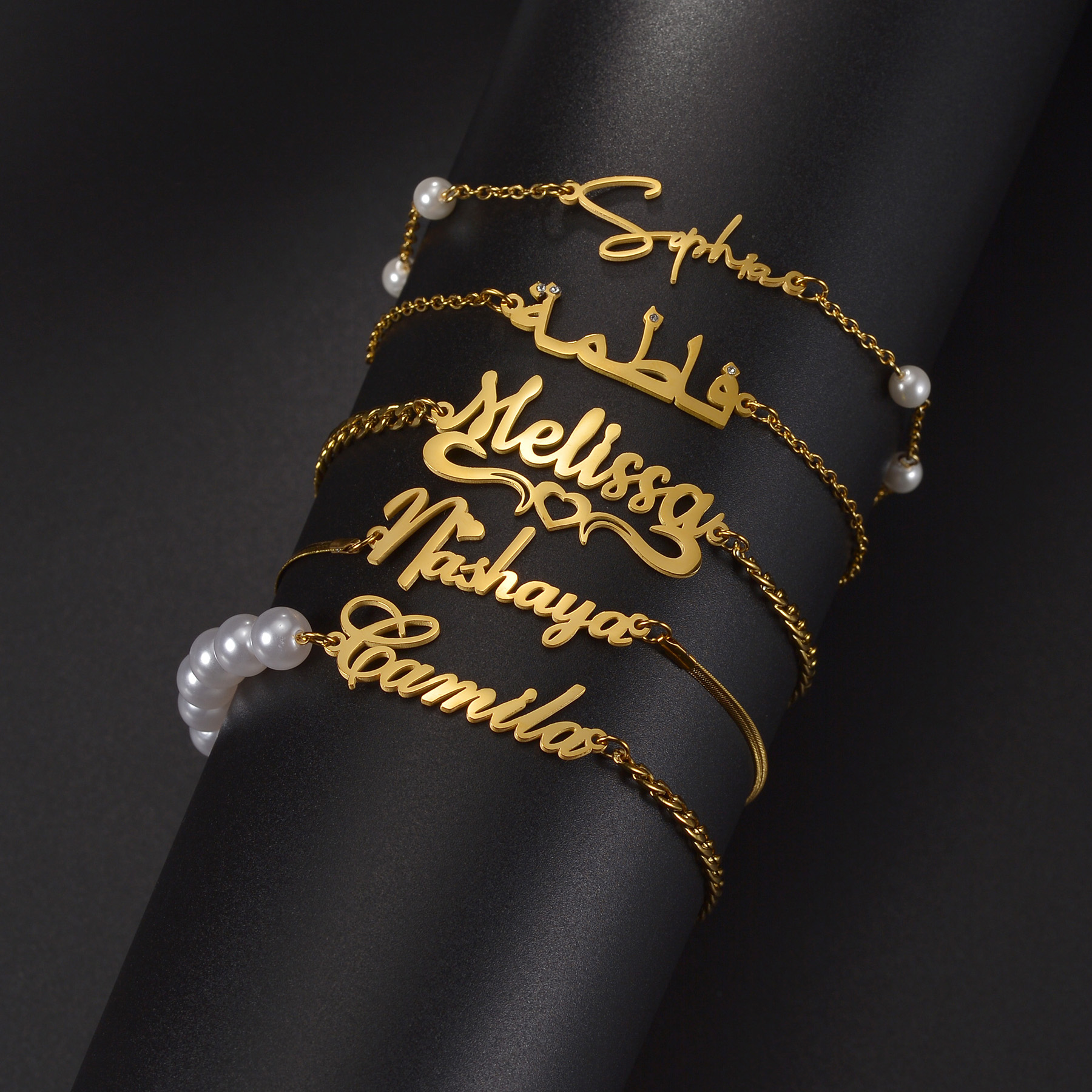 Atoztide Custom Name Necklace  - Bead Bracelet Men avis et prix