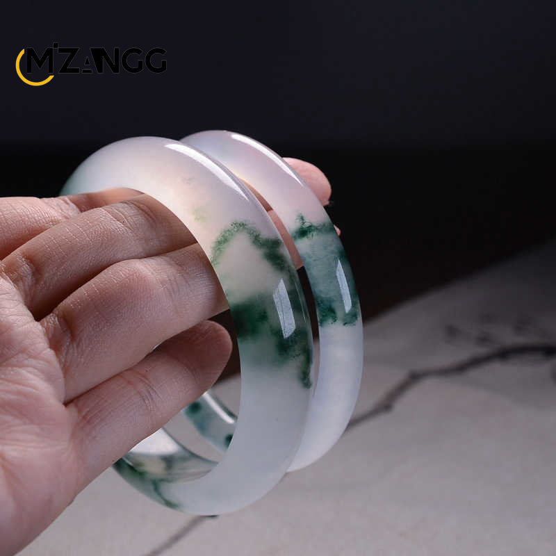 Natural Green Jadeite Bangle J - Men Accessories Style avis et prix