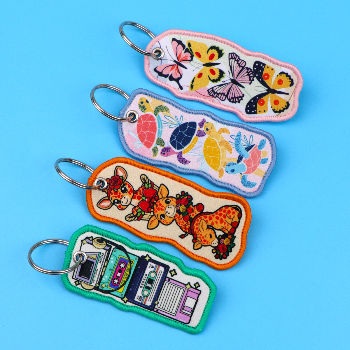 1pcs Cartoon Fox Giraffe Keych - Men Accessories Ring avis et prix