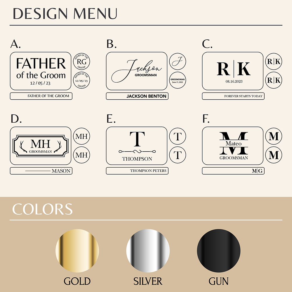 Custom Metal Cufflinks Tie Cli - Cufflink Box Set avis et prix