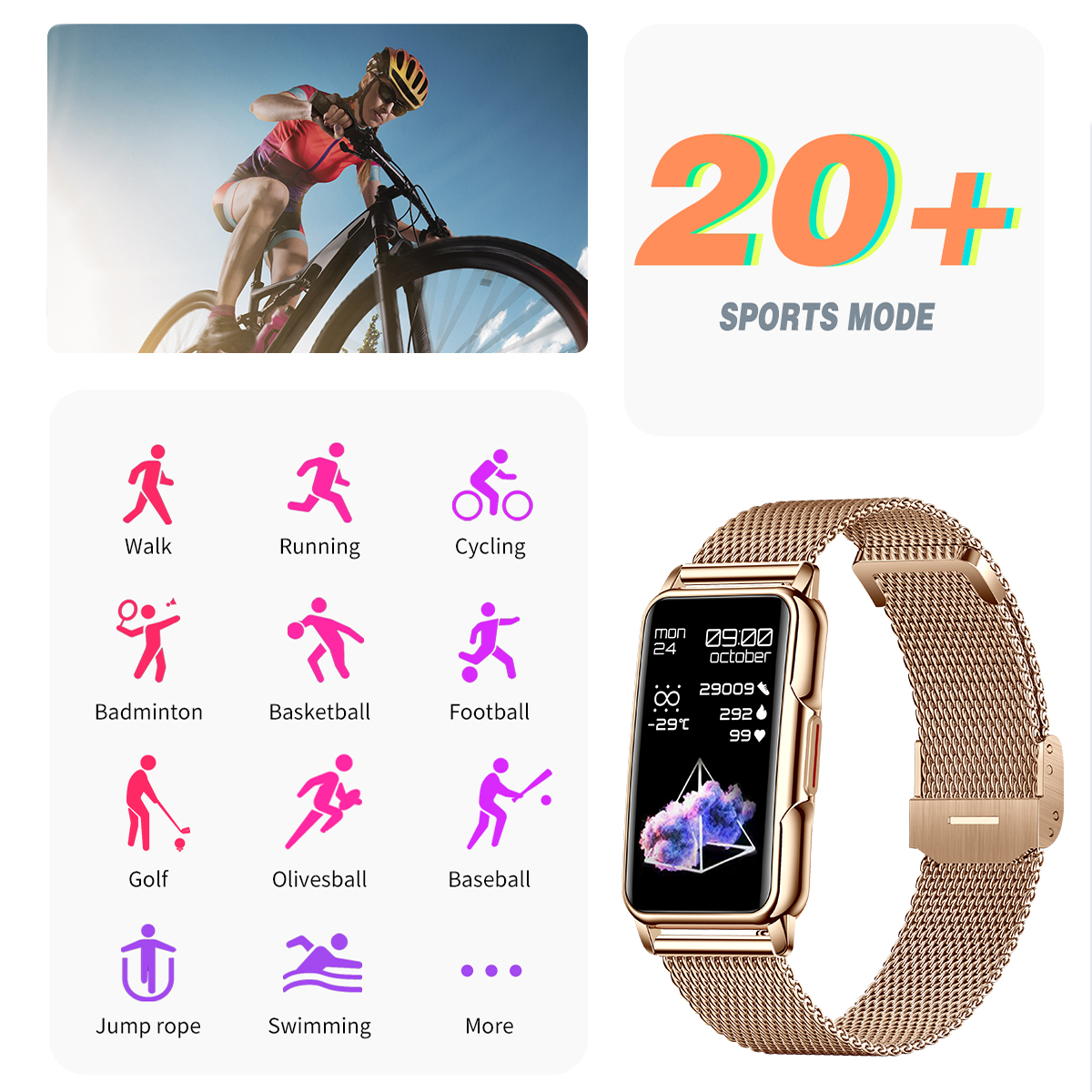 LIGE Smart Watch Men Women Fit - Men Accessories Bracelet avis et prix